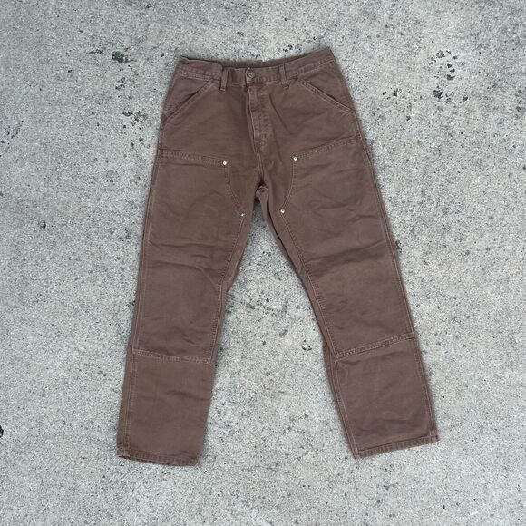 Carhartt WIP Double Knee Cargo Pants in Faded Tamarind | Size 32/32 - Picture 1 of 2